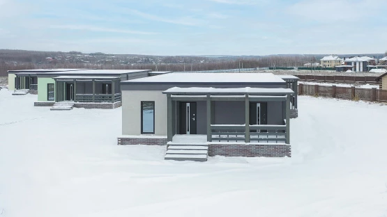 ПРОЕКТ КАРКАСНОГО ДОМА ИЗ БЫСТРОВОЗВОДИМЫХ КОНСТРУКЦИЙ DOORHAN | Заказать под ключ